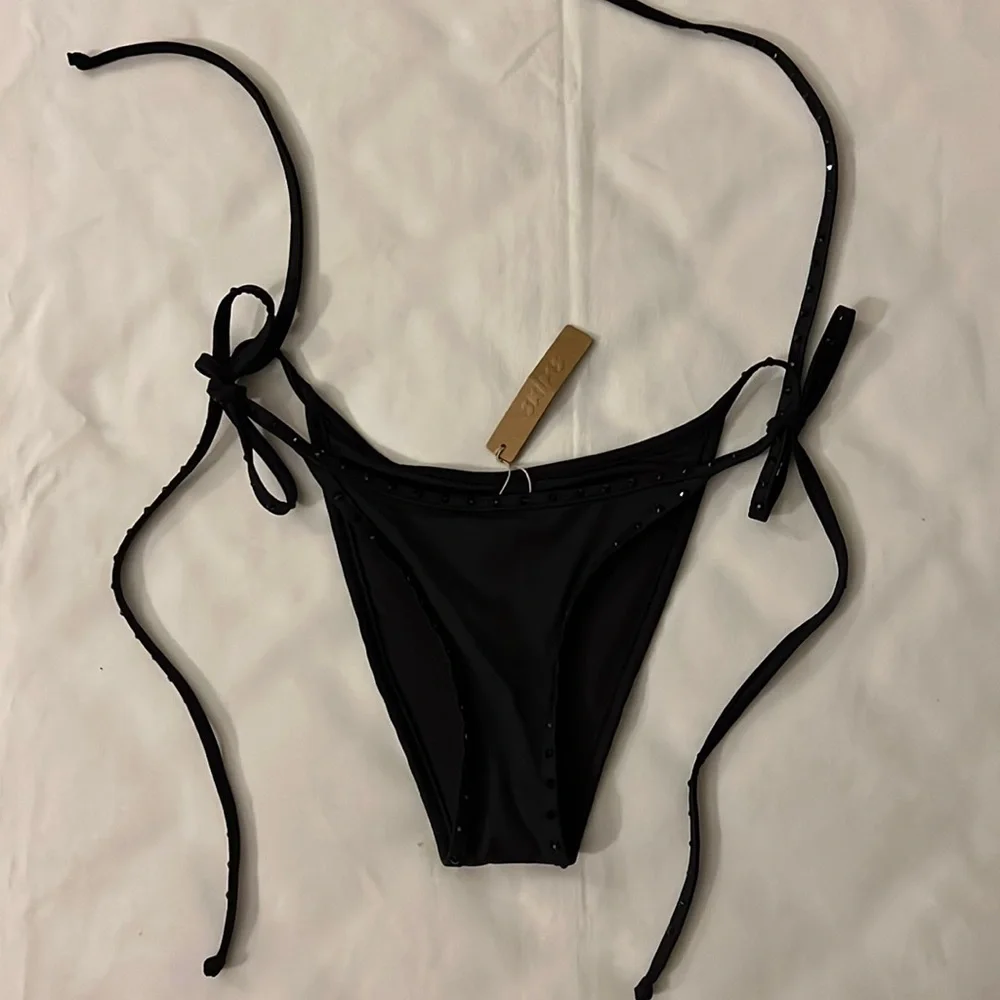 SKIMS RHINESTONE TIE BIKINI BOTTOM